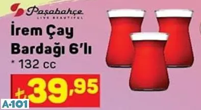 PAŞABAHÇE İREM ÇAY BARDAĞI PAŞABAHÇE İREM ÇAY BARDAĞI